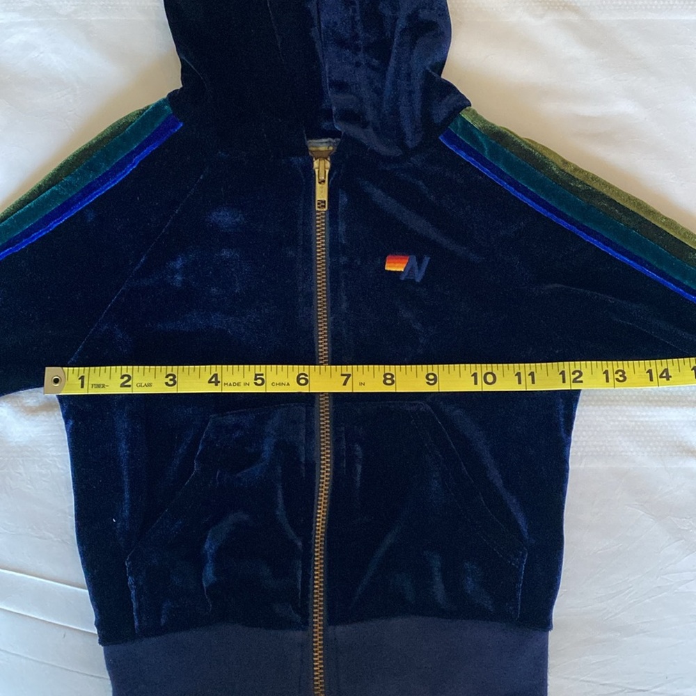 Aviator Nation Kids Jacket - Blue with Multicolor Stripes - Picture 8 of 9